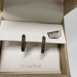 Kanishka Sterling Silver Hoops